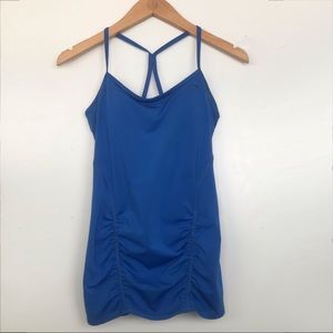 ZELLA Ruched Strappy Workout Tank